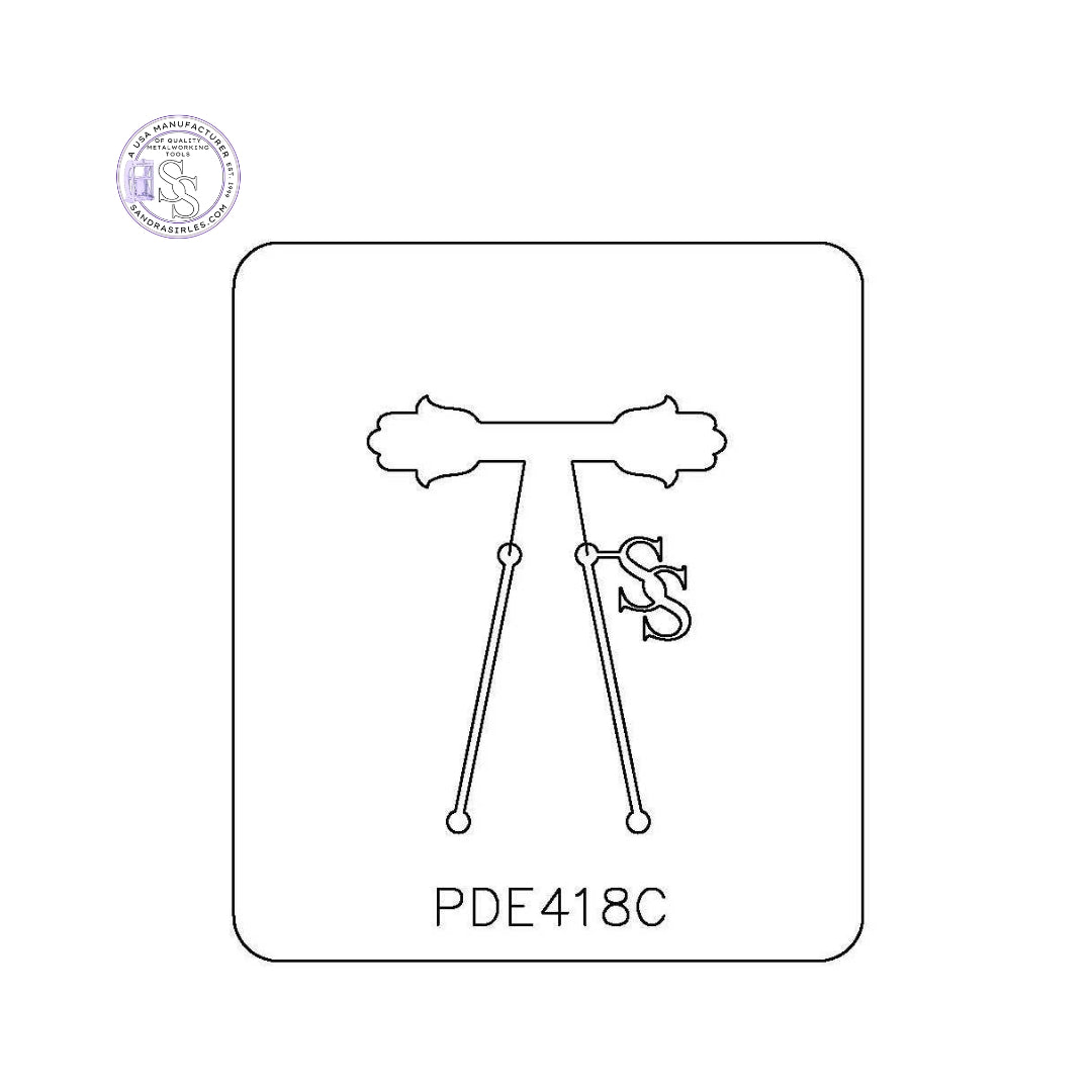 PANCAKE DIE PDE418 EARRINGS HAMSA